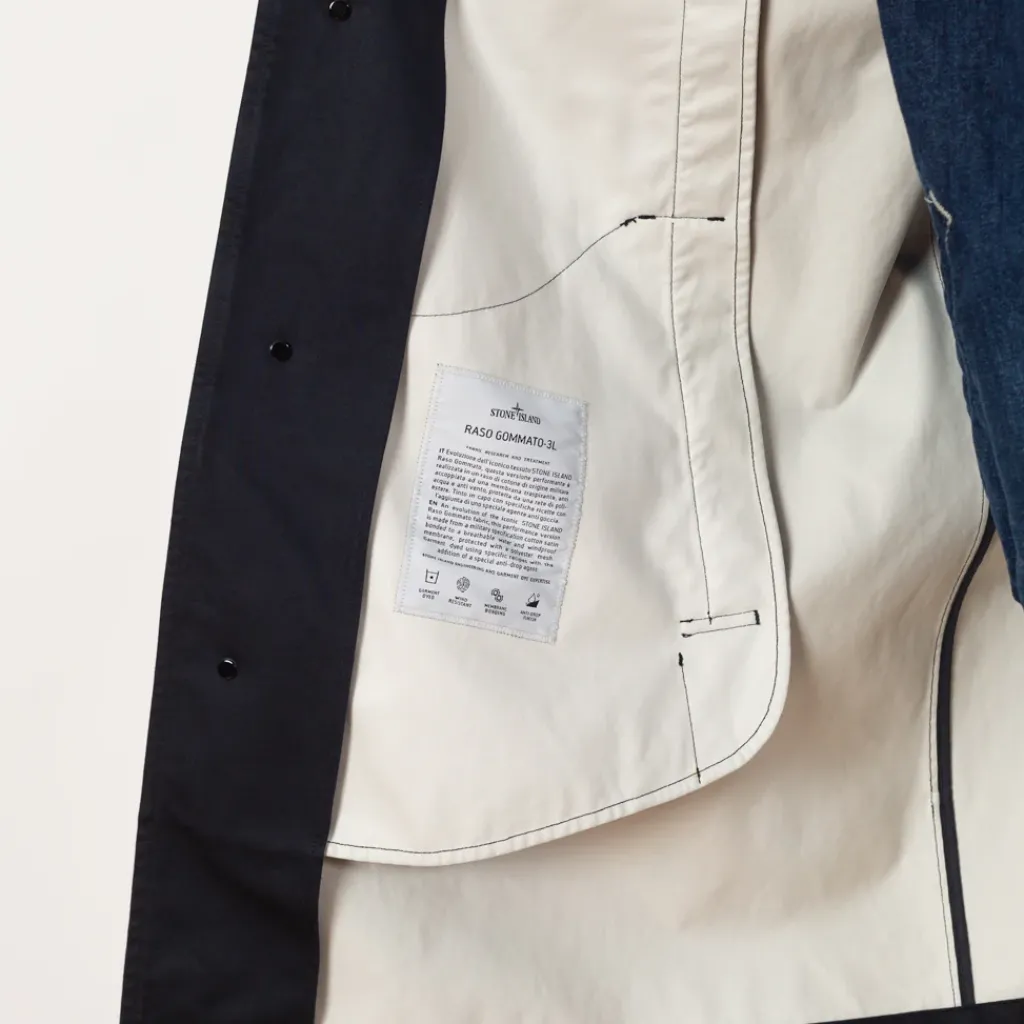 Jackets|Stone Island Long Mac - Navy Blue (V0020)