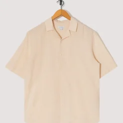 Shirts|Sunspel Loose Weave Check Shirt - Ecru