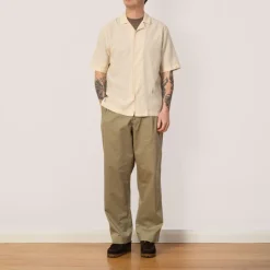 Shirts|Sunspel Loose Weave Check Shirt - Ecru