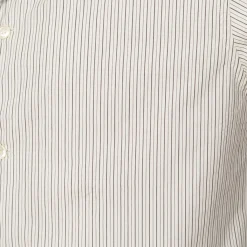Shirts|Norse Projects Mads Poplin Stripe S/S Shirt - Ecru