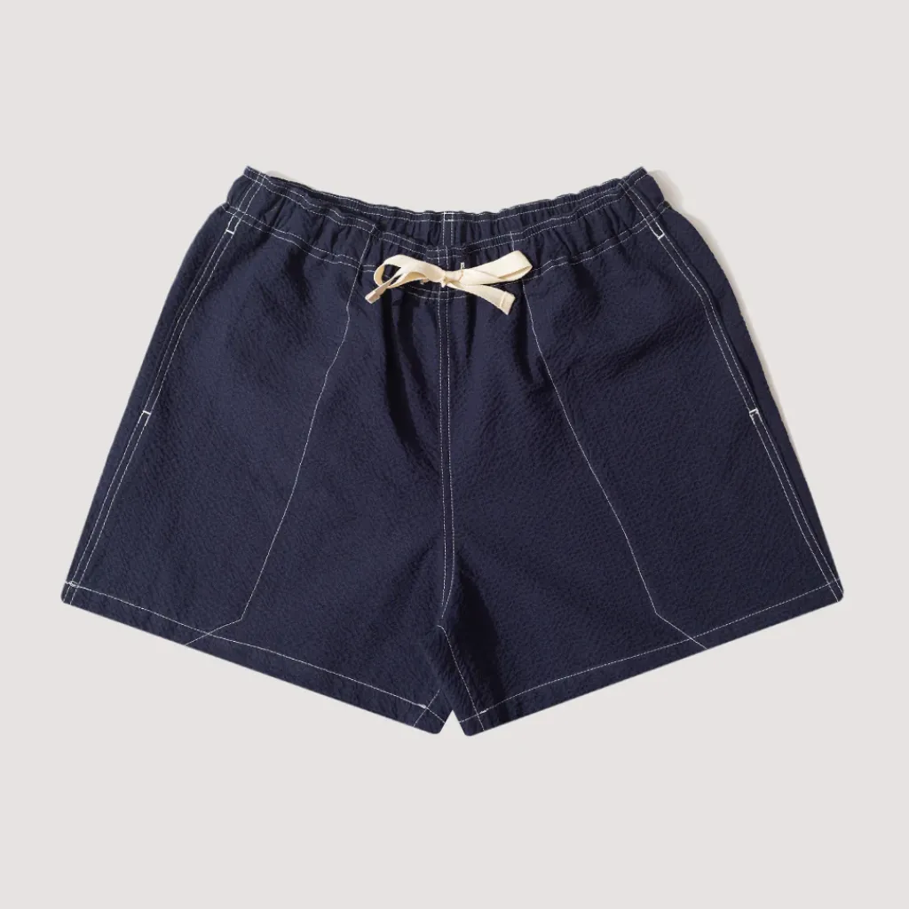 Shorts|Howlin Magic Short - Navy Seersucker