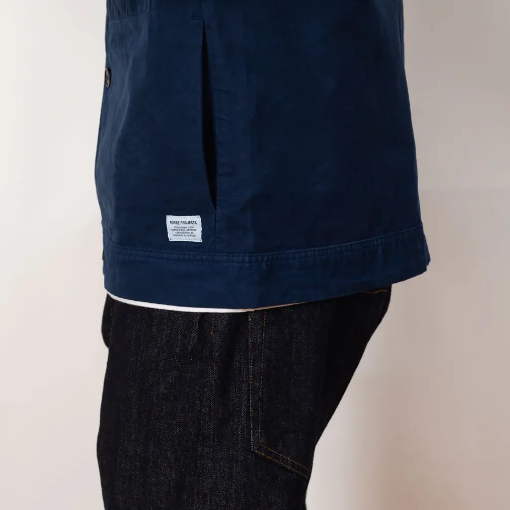 Shirts|Norse Projects Marcus Canvas Overshirt - Workwear Blue