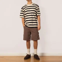 T-Shirts|MHL By Margaret Howell Matelot Crew - Natural/Black