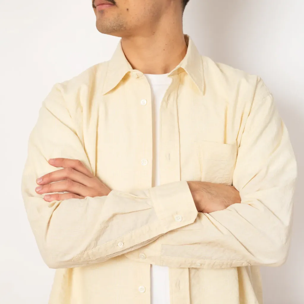 Shirts|Norse Projects Mo Oversized Check Shirt - Oatmeal