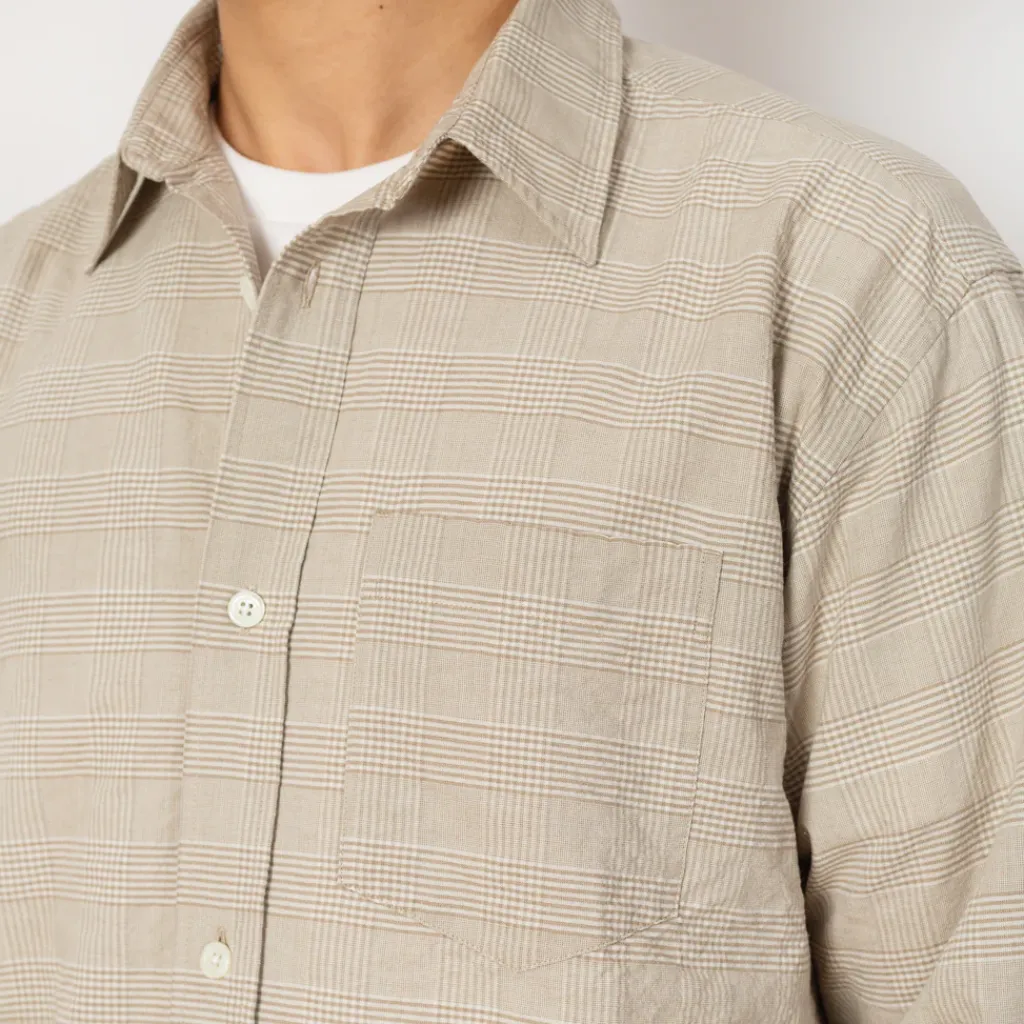 Shirts|Norse Projects Mo Oversized Check Shirt - Heathland Brown