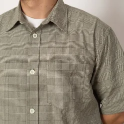 Shirts|Norse Projects Mo Oversized Check SS Shirt - Moss Green