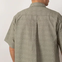 Shirts|Norse Projects Mo Oversized Check SS Shirt - Moss Green