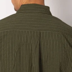 Shirts|Norse Projects Mo Oversized S/S Stripe Shirt - Moss Green