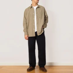 Shirts|Norse Projects Mo Oversized Stripe Shirt - Clay