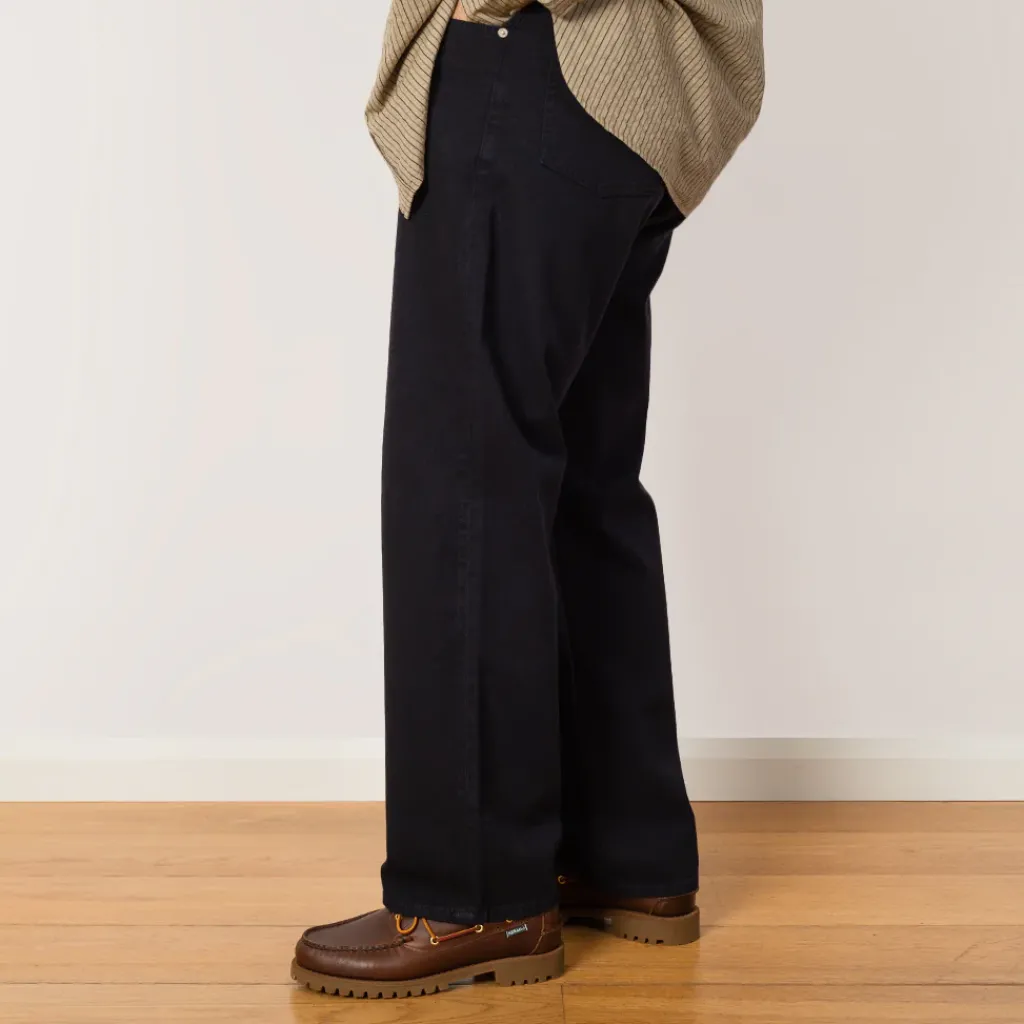 Trousers|Norse Projects Mogens Relaxed 5 Pocket Heavy Twill Trousers - Dark Navy