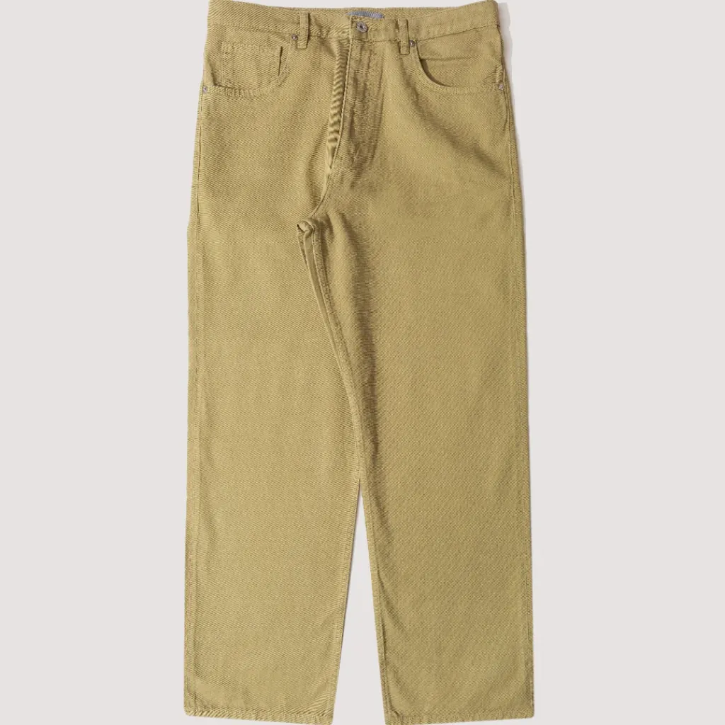 Trousers|Norse Projects Mogens Relaxed 5 Pocket Heavy Twill Trousers - Moss Green
