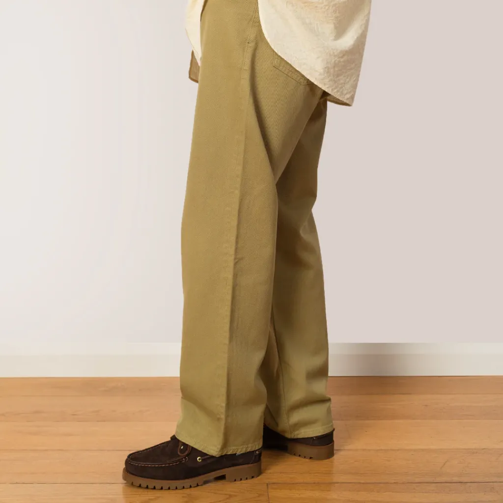 Trousers|Norse Projects Mogens Relaxed 5 Pocket Heavy Twill Trousers - Moss Green