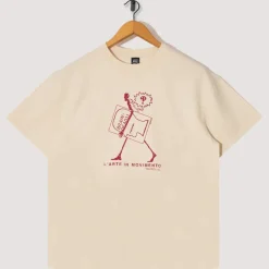 T-Shirts|Brain Dead Movimento T-Shirt - Cream