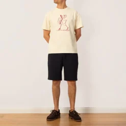 T-Shirts|Brain Dead Movimento T-Shirt - Cream