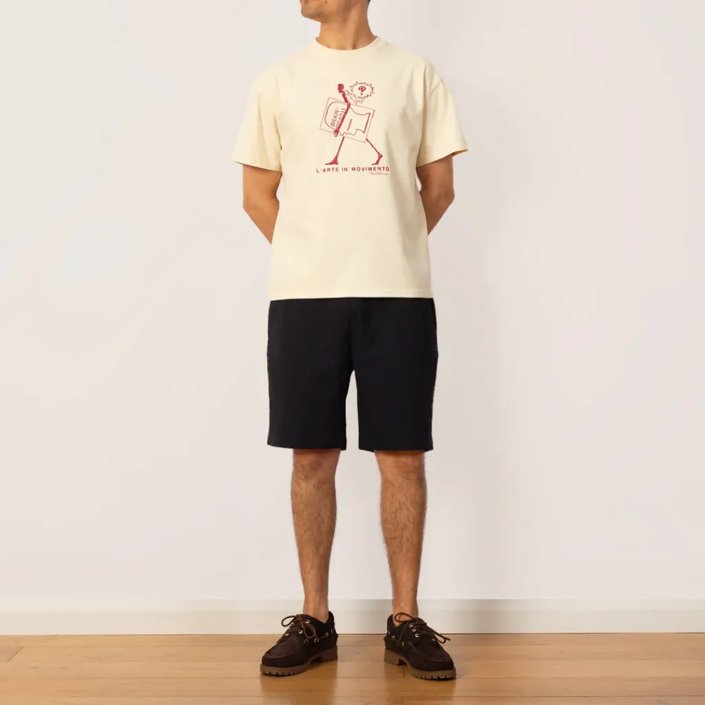 T-Shirts|Brain Dead Movimento T-Shirt - Cream