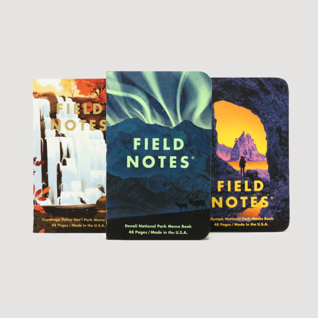 Lifestyle|Field Notes National Parks 3-Pack - Denali/Cuyahoga/Olympic