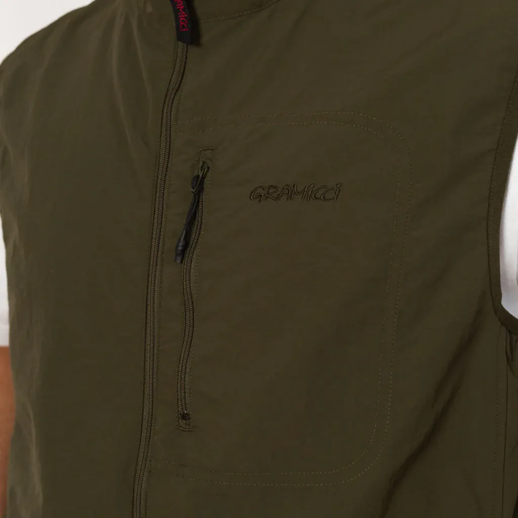 Jackets|Gramicci Nylon Vest - Deep Olive