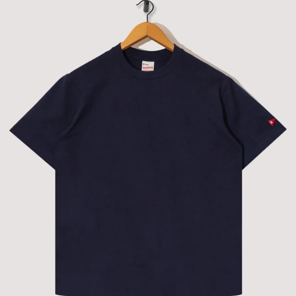 T-Shirts|Healthknit Open-End Dry Jersey Crewneck S/S - Navy
