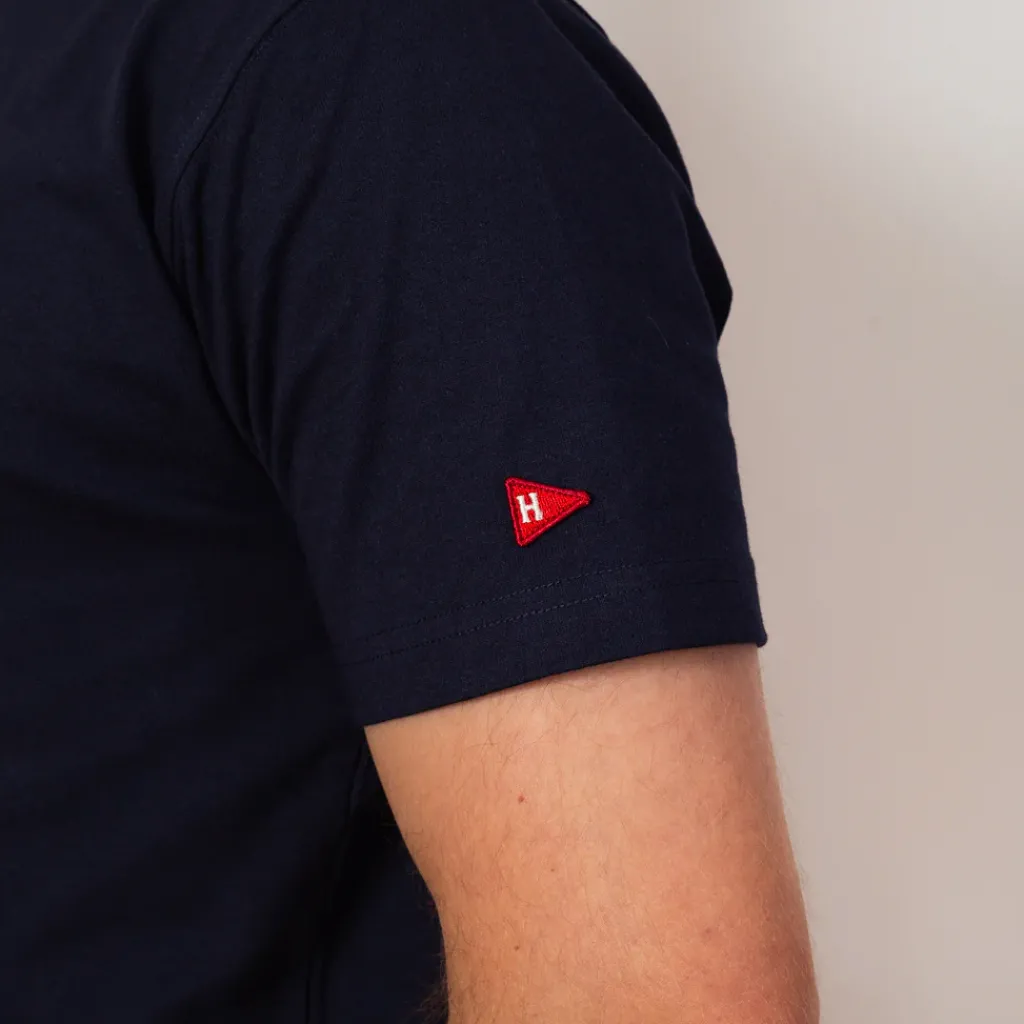 T-Shirts|Healthknit Open-End Dry Jersey Crewneck S/S - Navy