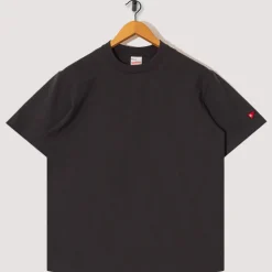 T-Shirts|Healthknit Open-End Dry Jersey Crewneck S/S - Faded Black