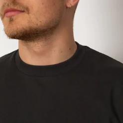 T-Shirts|Healthknit Open-End Dry Jersey Crewneck S/S - Faded Black