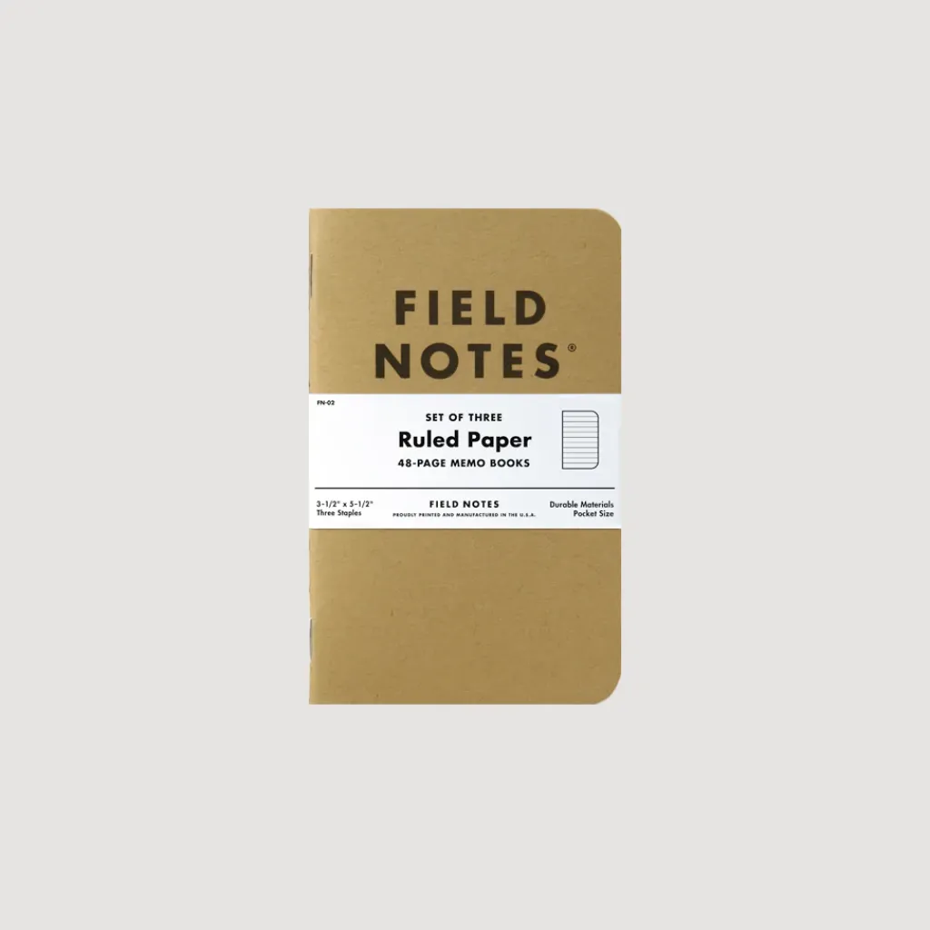 Lifestyle|Field Notes Original Kraft - Ruled Paper 3-Pack