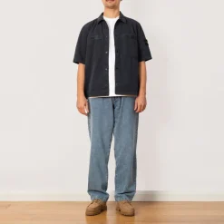 Shirts|Stone Island Overshirt S/S - Navy Blue (V0120)