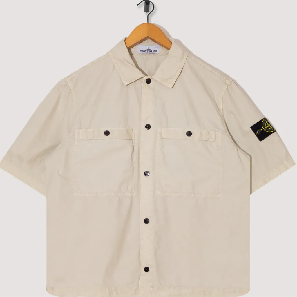 Shirts|Stone Island Overshirt S/S - Sand (V0195)