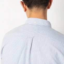Shirts|Beams Plus Oxford Candy Stripe Shirt - Blue