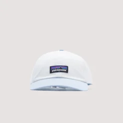 Headwear|Patagonia P-6 Label Trad Cap - Birch White Fleck Blue