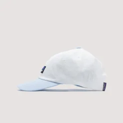 Headwear|Patagonia P-6 Label Trad Cap - Birch White Fleck Blue