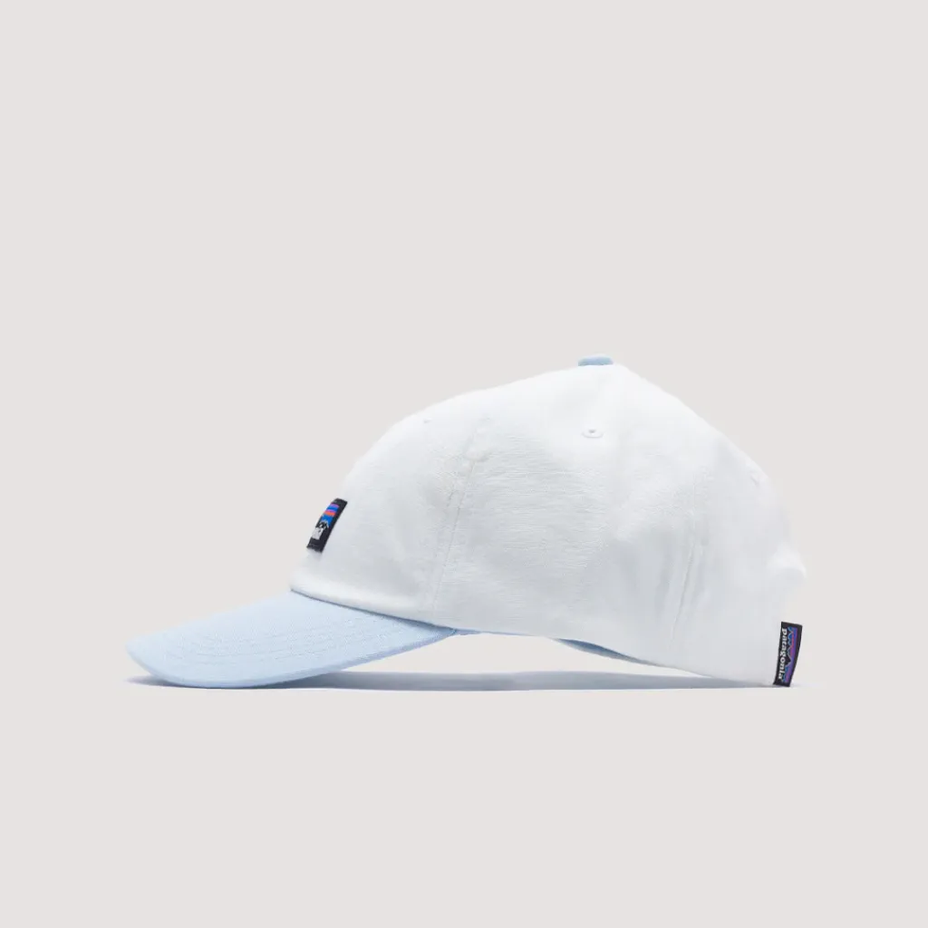 Headwear|Patagonia P-6 Label Trad Cap - Birch White Fleck Blue