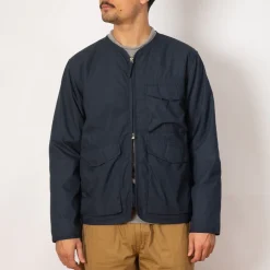Jackets|Universal Works Parachute Liner Jacket - Navy