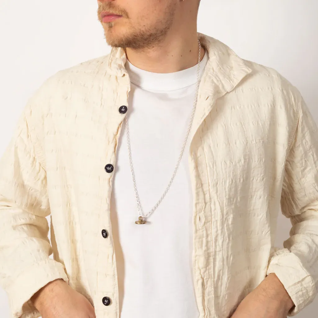 Jewellery|Tender Co. Penna Button Necklace - Polished