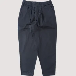 Trousers|Universal Works Pleated Track Pant - Navy Twill