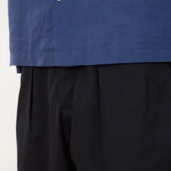 Trousers|Universal Works Pleated Track Pant - Navy Twill