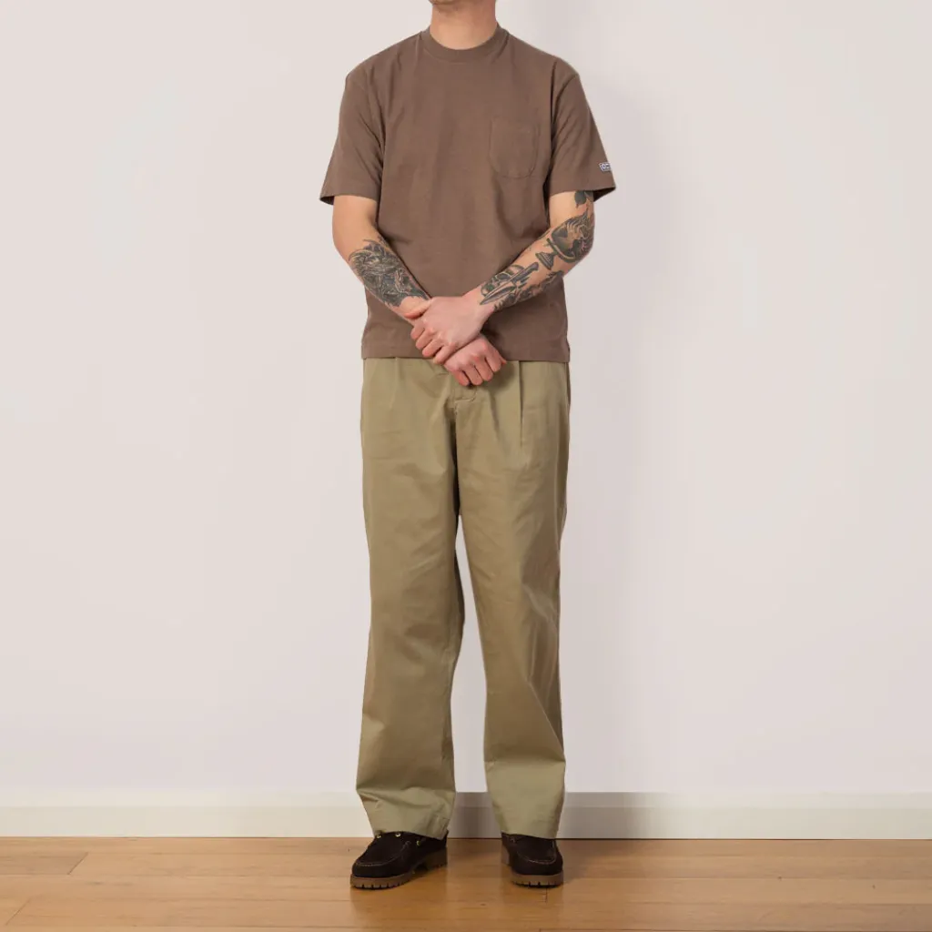 T-Shirts|Ends and Means Pocket Tee - Dull Brown