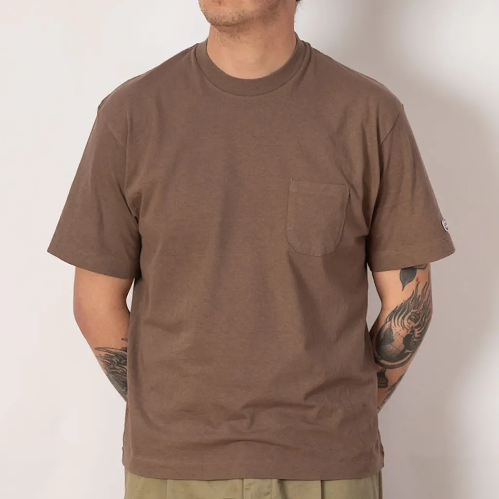 T-Shirts|Ends and Means Pocket Tee - Dull Brown