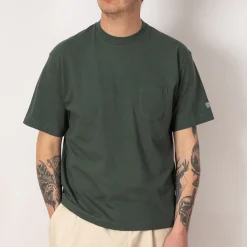T-Shirts|Ends and Means Pocket Tee - Dull Green