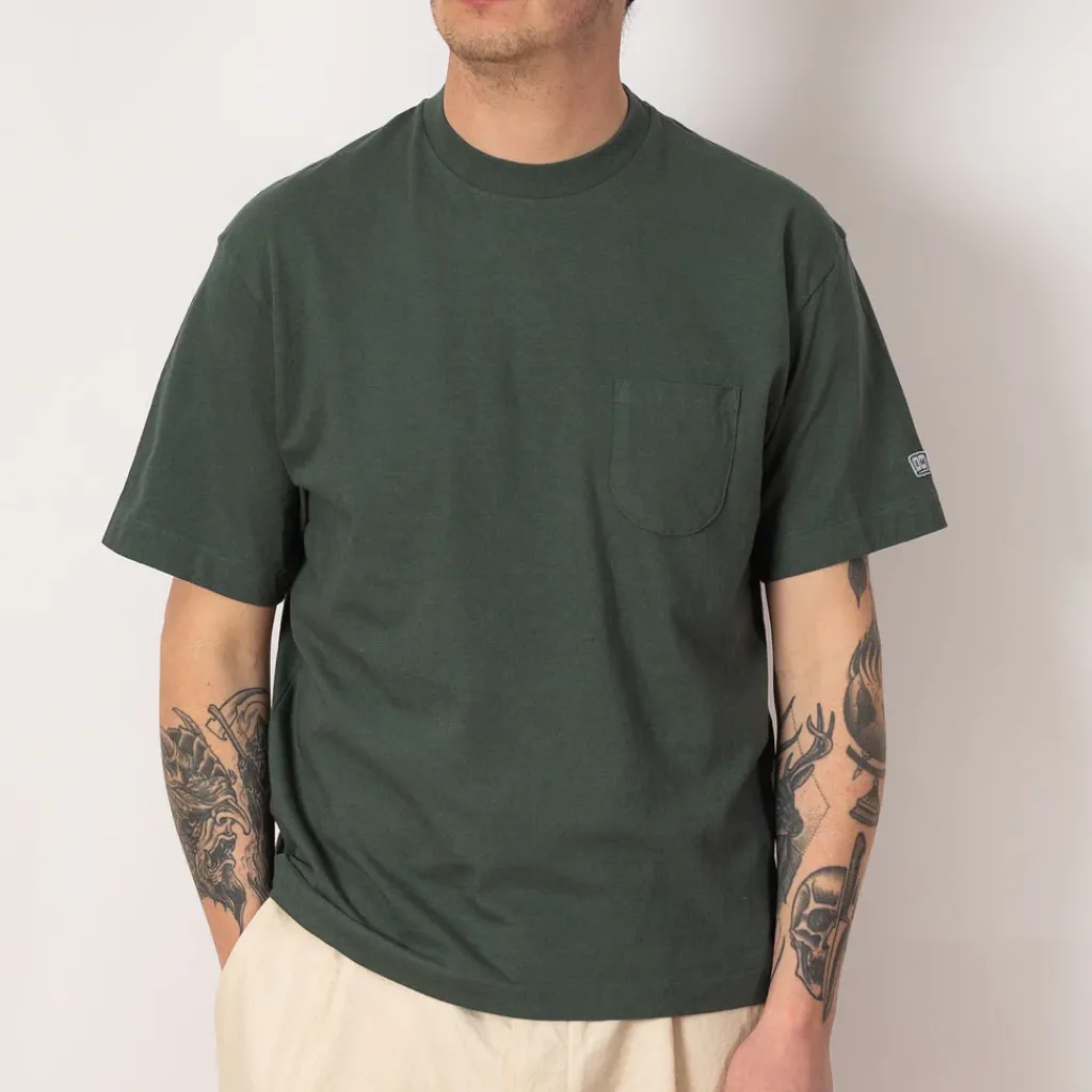T-Shirts|Ends and Means Pocket Tee - Dull Green