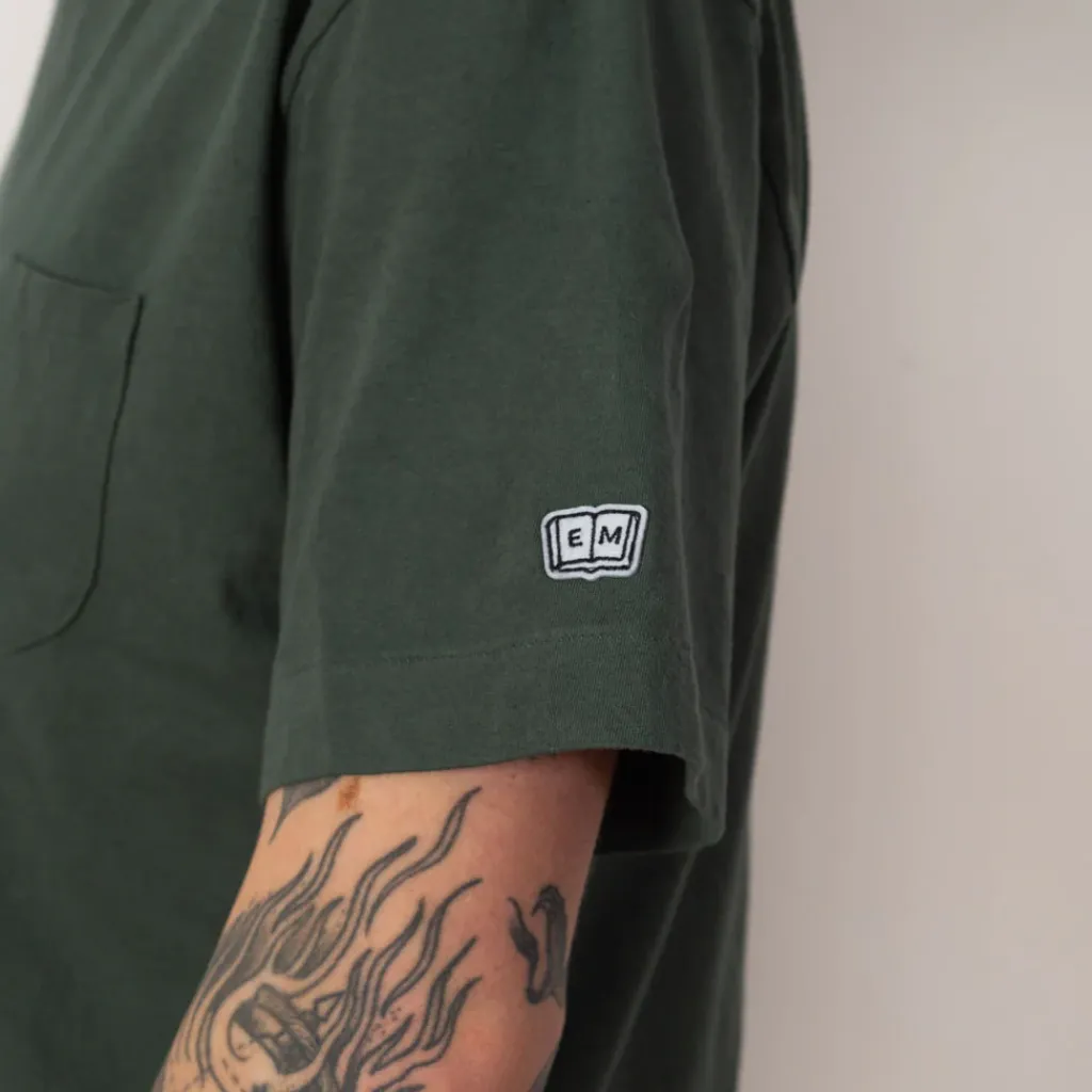 T-Shirts|Ends and Means Pocket Tee - Dull Green