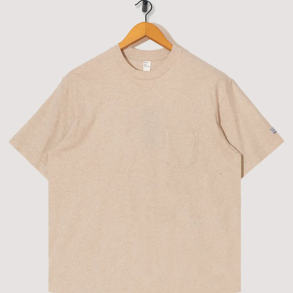 T-Shirts|Ends and Means Pocket Tee - Porridge
