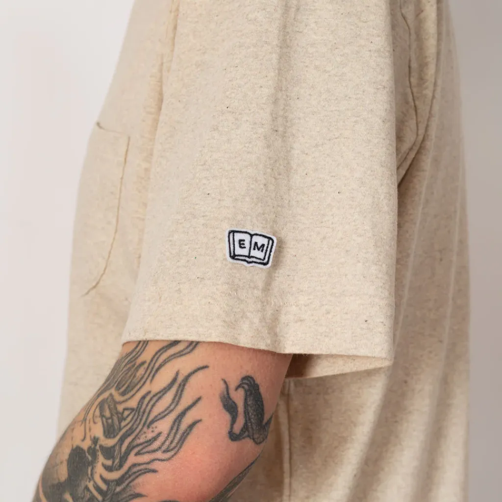 T-Shirts|Ends and Means Pocket Tee - Porridge