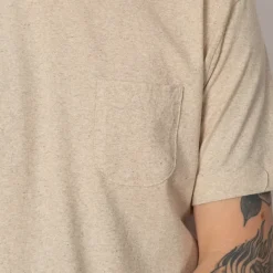 T-Shirts|Ends and Means Pocket Tee - Porridge