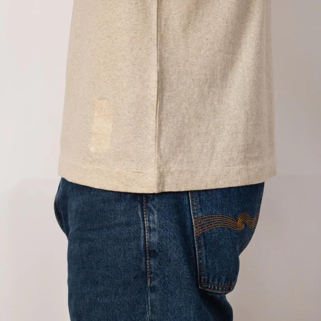 T-Shirts|Ends and Means Pocket Tee - Porridge