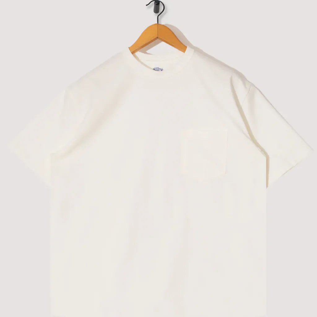 T-Shirts|OrSlow Pocket T-Shirt - White