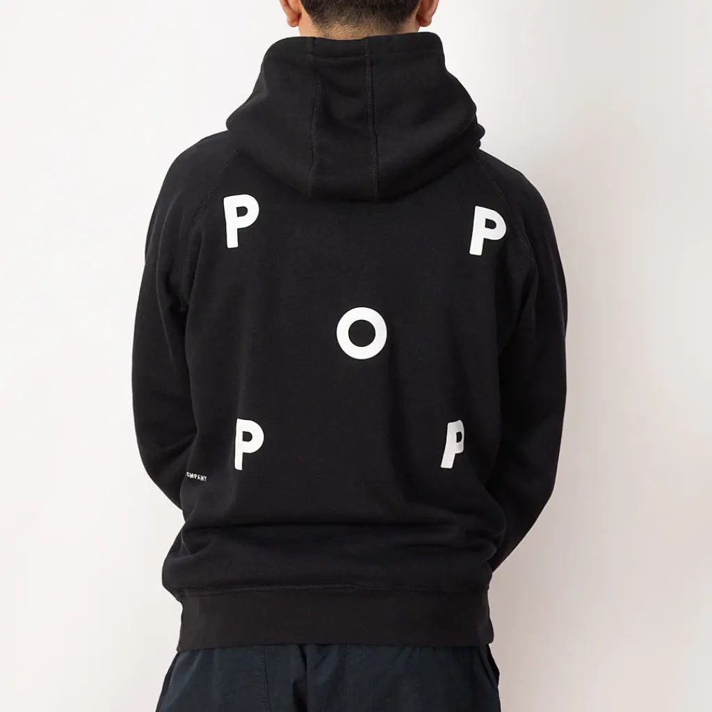 Sweatshirts|Pop Trading Company Pop Logo Hooded Sweat - Black