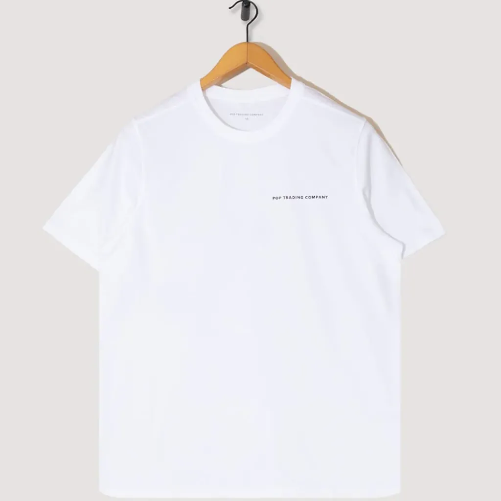 T-Shirts|Pop Trading Company Pop Logo T-Shirt - White