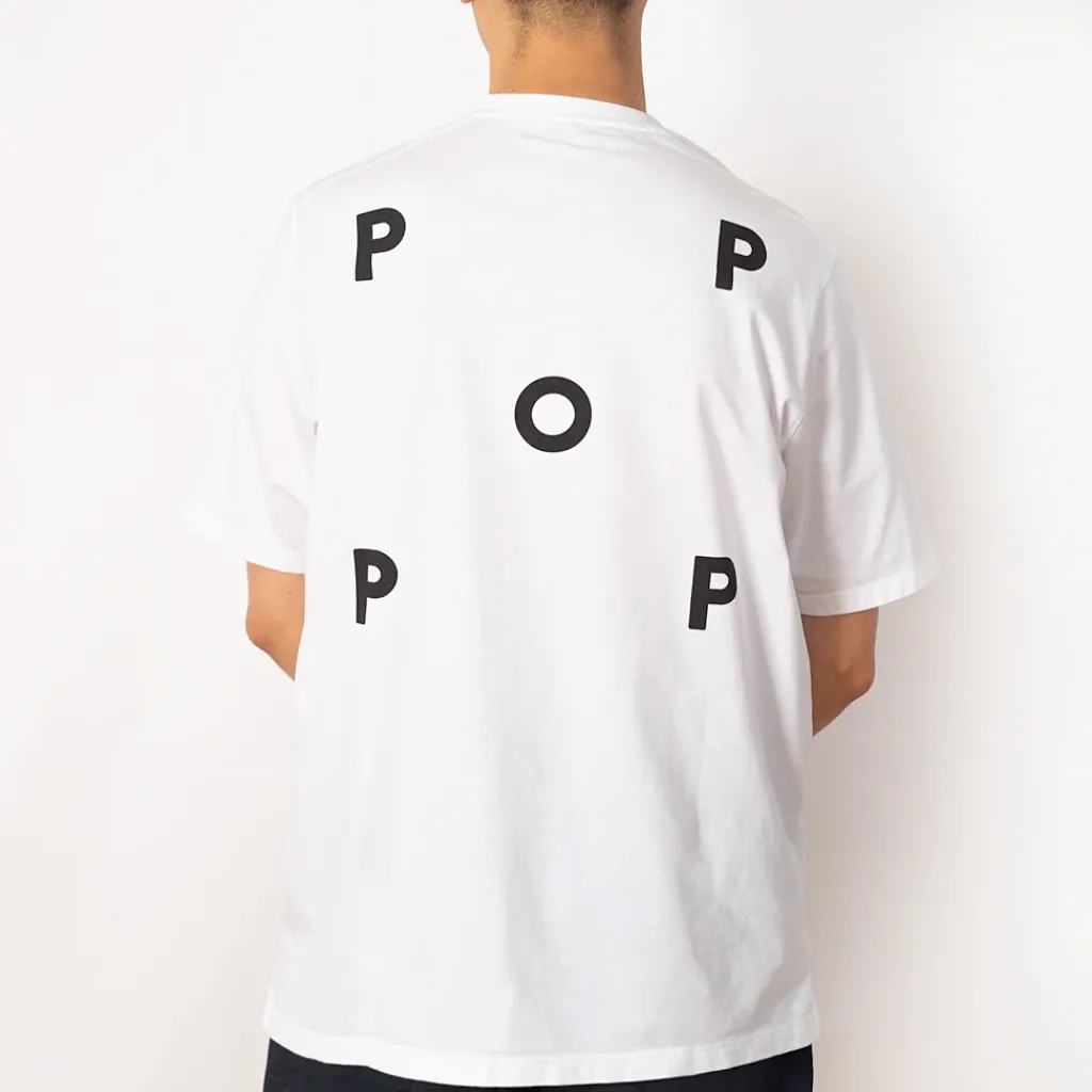 T-Shirts|Pop Trading Company Pop Logo T-Shirt - White
