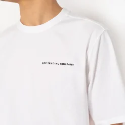T-Shirts|Pop Trading Company Pop Logo T-Shirt - White